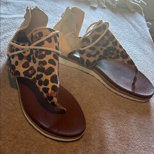 Leopard Print Sandals